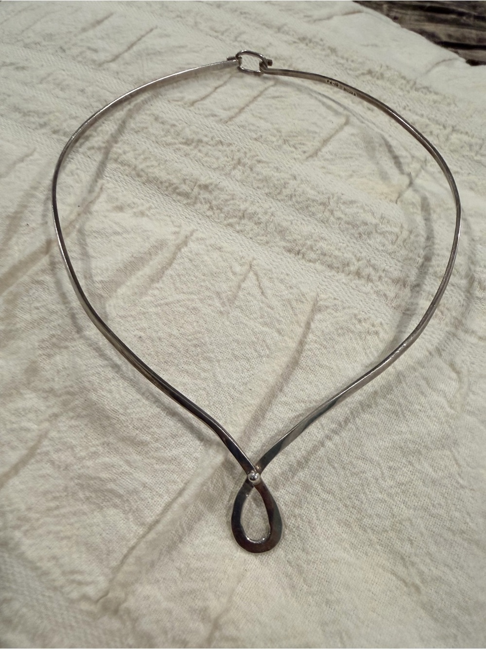 Taxco Sterling Silver Loop Collar Necklace